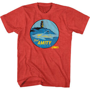 Visit Amity Island Circle Jaws Tshirt